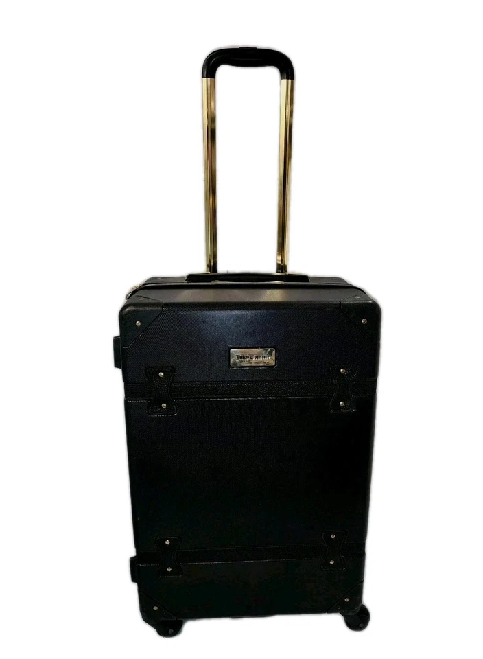 Maleta rígida Juicy Couture equipaje giratorio dorado/negro Foto 2 de 4