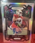 2023 Panini Prizm - Rookies Michael Wilson #303 Silver Prizm Autographs (AU, RC)