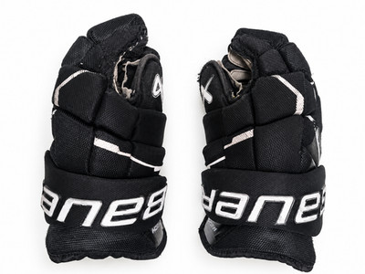BAUER Supreme MACH Eishockey Handschuhe Senior 14'' Schwarz Gebraucht Reparatur