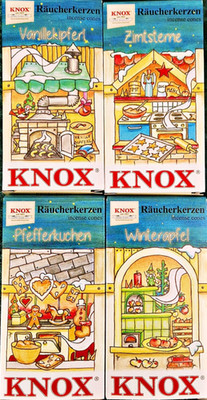  Original Knox 24 Räucherkerzen Erzgebirge Räucherkegel 184C