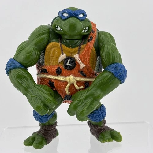 Vintage 1992 Teenage Mutant Ninja Turtles Cave Turtle Leo Action Figure - TMNT