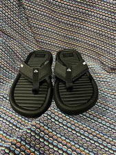 NEW Size 8 Men s Reef Black Companero Flip Flop Flops Sandals Sandal Mens Shoes