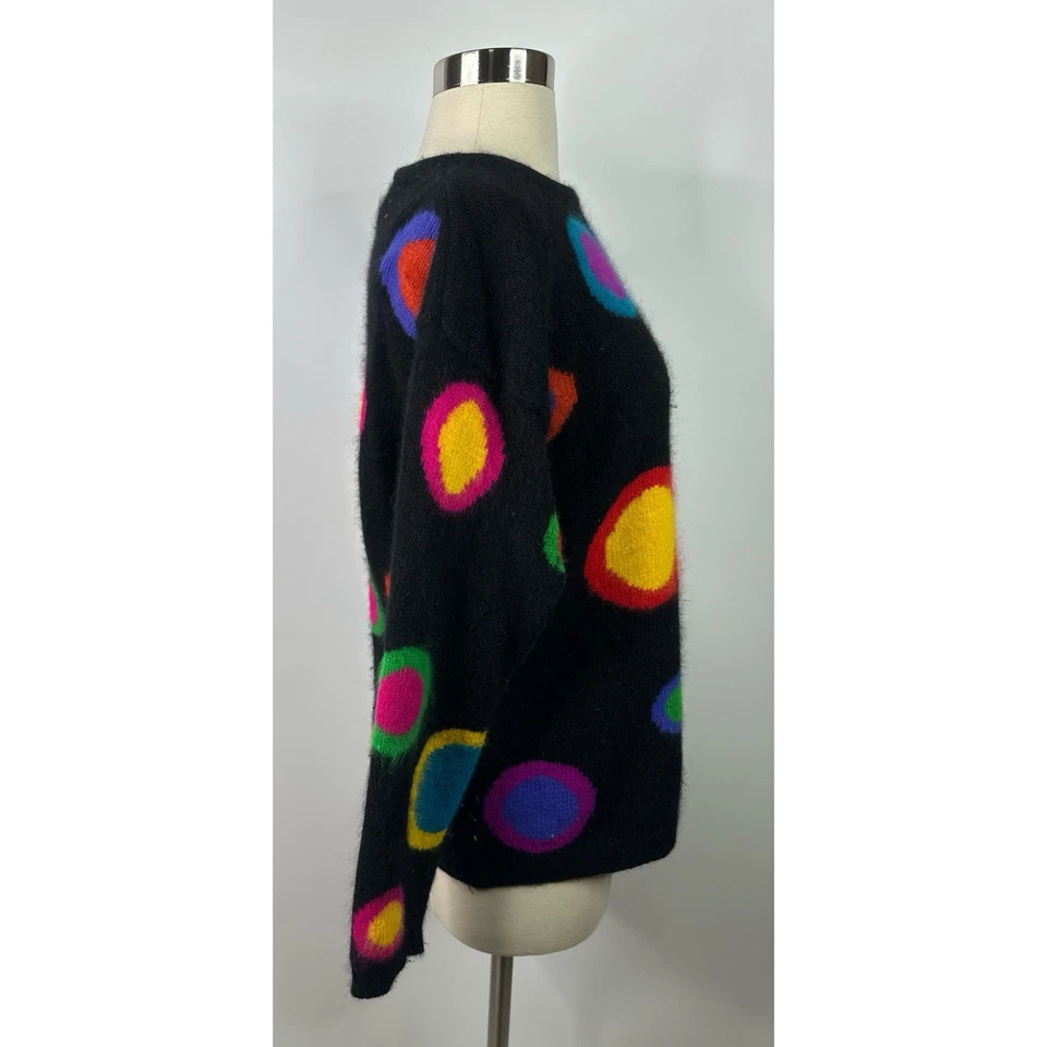 Suéter De Colección Rafaella Angora Corderos Lana Cuello Redondo Colorido Para Mujer Talla S” Foto 2 de 4