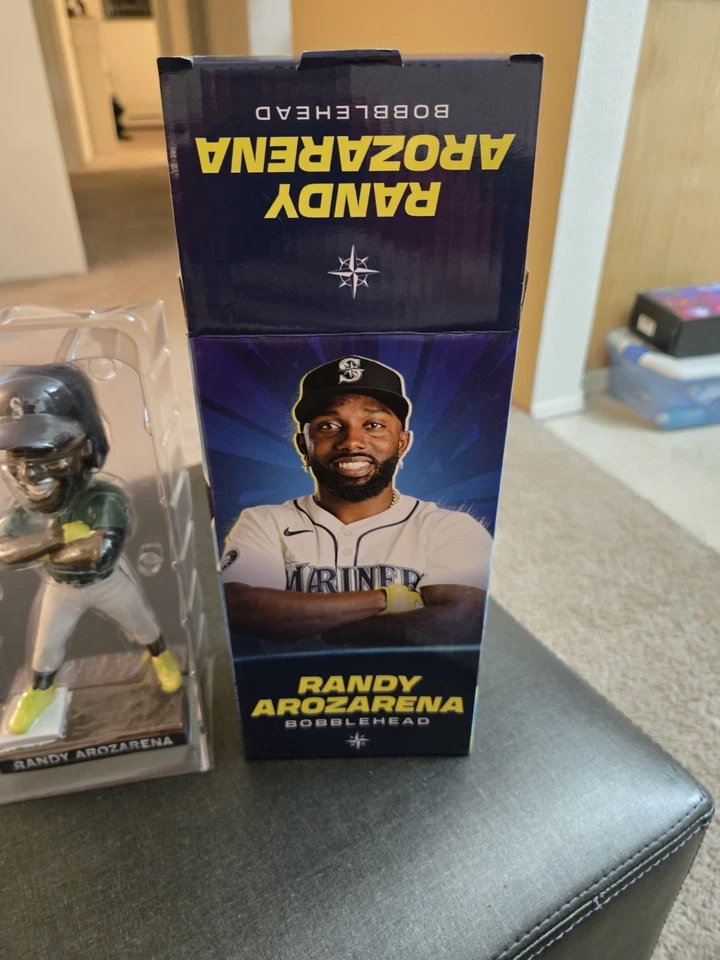 Seattle Mariners 2025 Randy Arozarena Bobblehead SGA 5/27/25 NEW IN BOX - Image 3 of 3