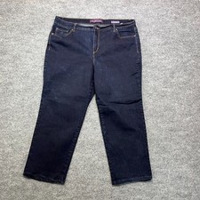 Gloria Vanderbilt Amanda Jeans Women's 16W Blue Denim Pockets Zip Fly - 37X25