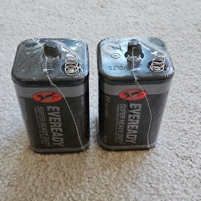 EVEREADY Super Heavy Duty Zinc-Carbon 6V Lantern Battery 4R25 IEC 4R25X 2 Pack