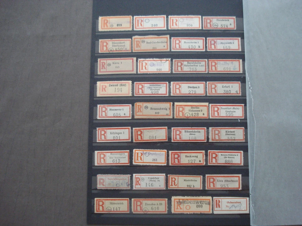 R-ZETTEL DEUTSCHES REICH 104 STÜCK - Bild 2 von 3