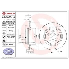 2x Bremsscheibe hinten für Mercedes GLK-Klasse X204 | 26223291