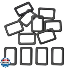 uxcell 8pcs Metal Flat Rectangle Ring, 32mm(1-1/4inch) Metal Rectangular Buck