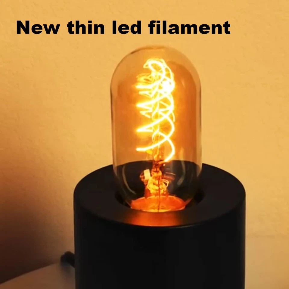 Vintage LED Spiral Filament Bulb T14, E26 Base, 4W Equivalent, 40W Warm White... - Image 2 of 4