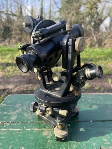 VINTAGE THEODOLITE - WW2 MILITARY BROAD-ARROW MARK, SURVEYING Equipment, 1939