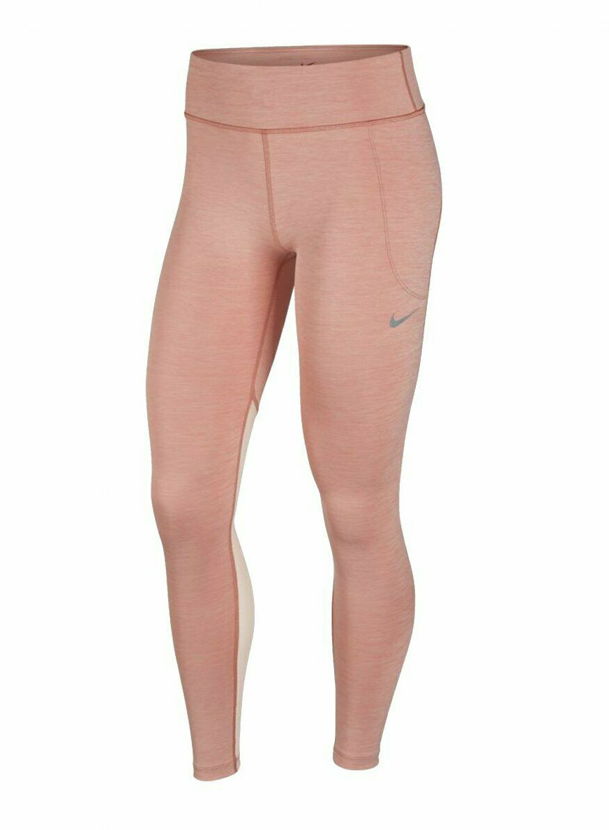 Nike Women's Salmon Mid Rise Fast Running Tights (AT3103-689