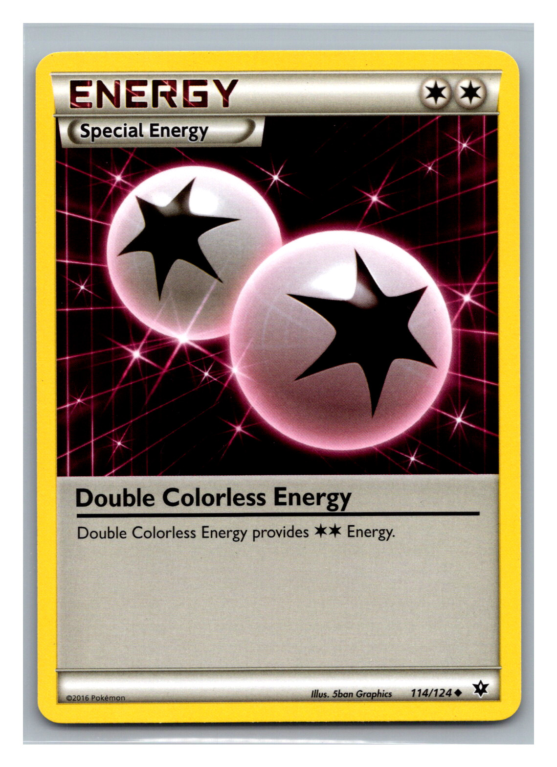 Pokémon TCG Double Colorless Energy Fates Collide 114/124 Regular Uncommon - NM