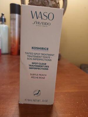 WASO Shiseido Tinted Spot Treatment in Subtle Peach .33 oz New in Box
