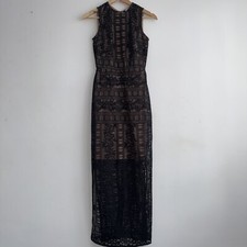 Miss Selfridge Black lace design Party dress Size 8