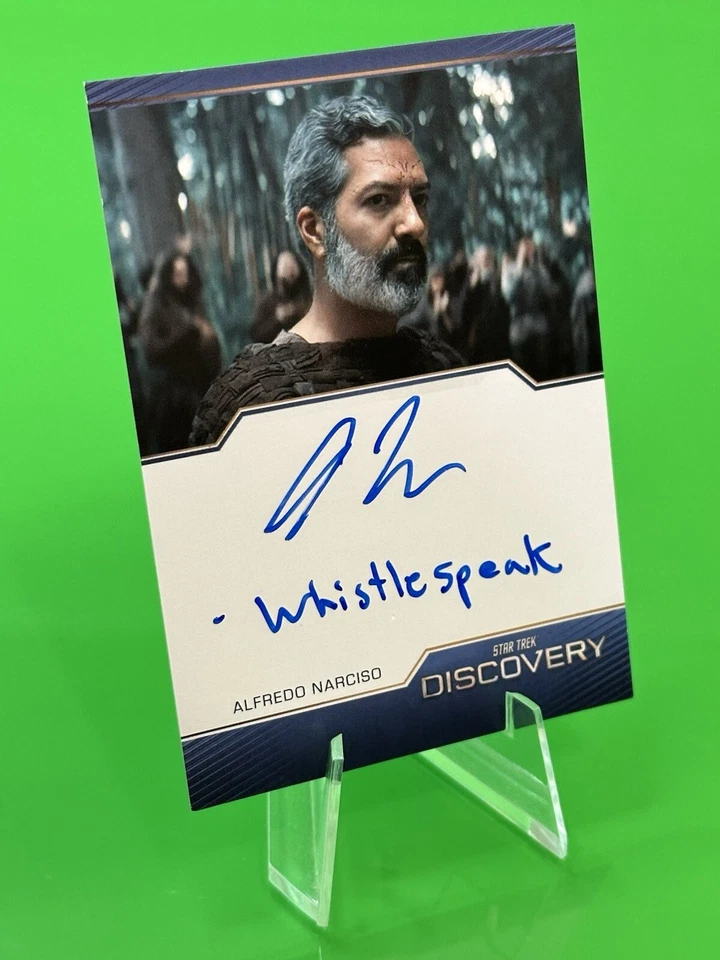 💫2024 Star Trek Discovery Season 5 Alfredo Narciso as Ohvahz Inscription Auto💫 - Image 3 of 4