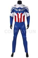Captain America Sam Wilson The Falcon Jumpsuit Cosplay Costume Suit Outfit Boots