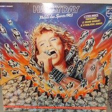 JOHNNY HALLYDAY PALAIS DES SPORT 1982 album 2 disques VINYLE 33 Trs 810 423.1