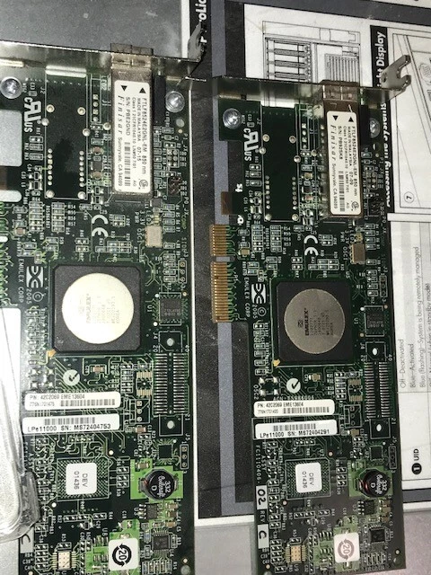 IBM Emulex LPE11000 FC High Profile 4GB PCI-E Fiber Channel 43W7510 - Image 4 of 4