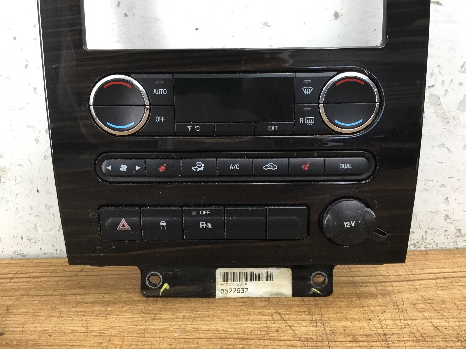 08 09 SABLE "WOODGRAIN BEZEL" CLIMATE CONTROL PANEL TEMPERATURE UNIT