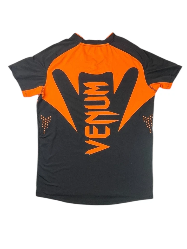 Venum Performance Mens X-Large Rash Guard V Neck Dry Tech Black Athletic MMA - image 4 of 4