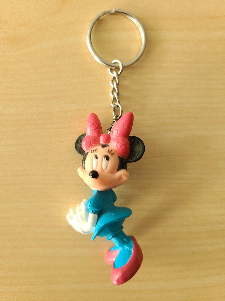 Minnie Mouse Keychain with Blue Bow and Pink Dress The most adorable Minnie Mouse keychain from the Disney  main image 4