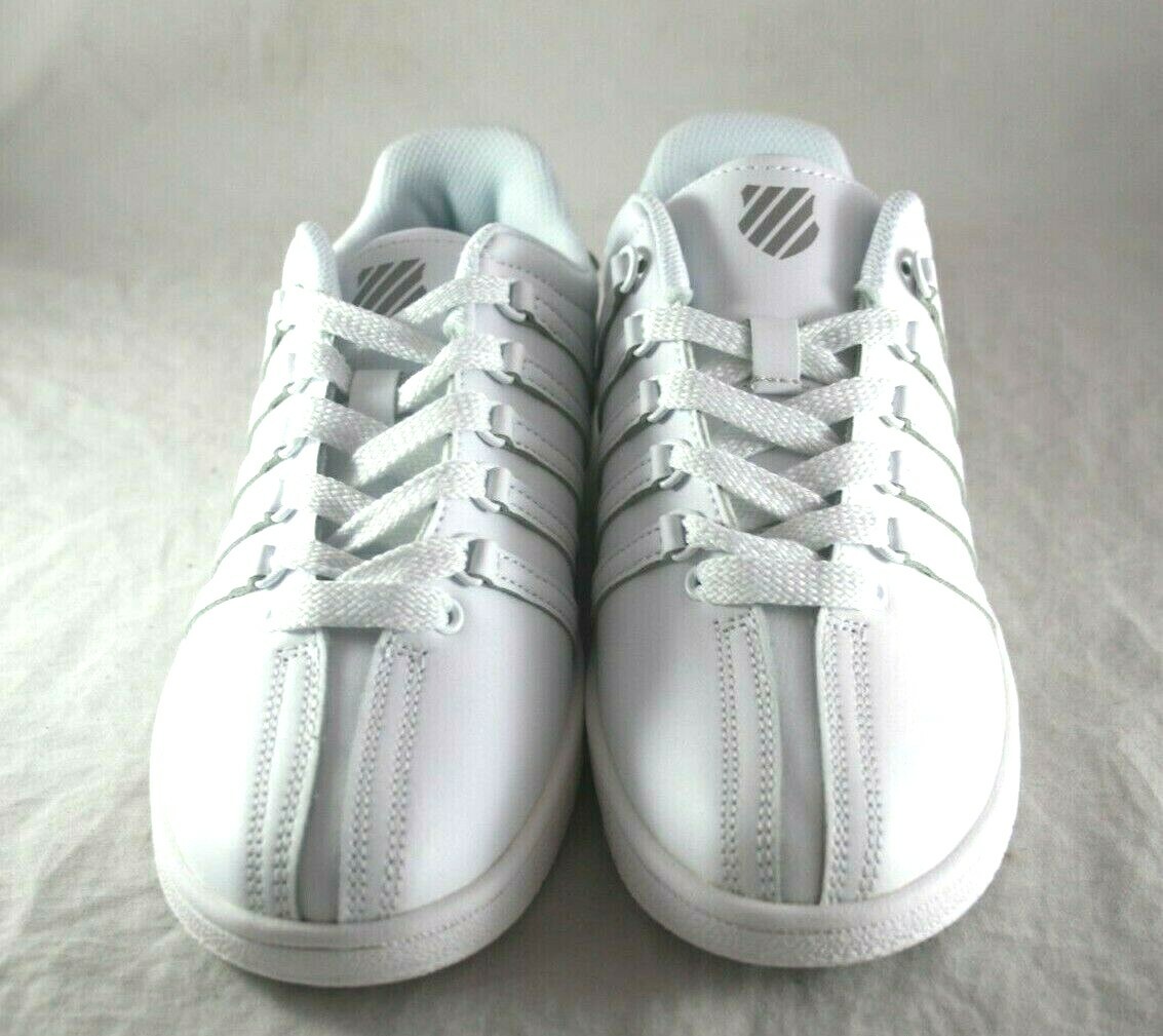 K SWISS CLASSIC VN VARSITY LOW 83343-101-M WHITE/WHITE | eBay