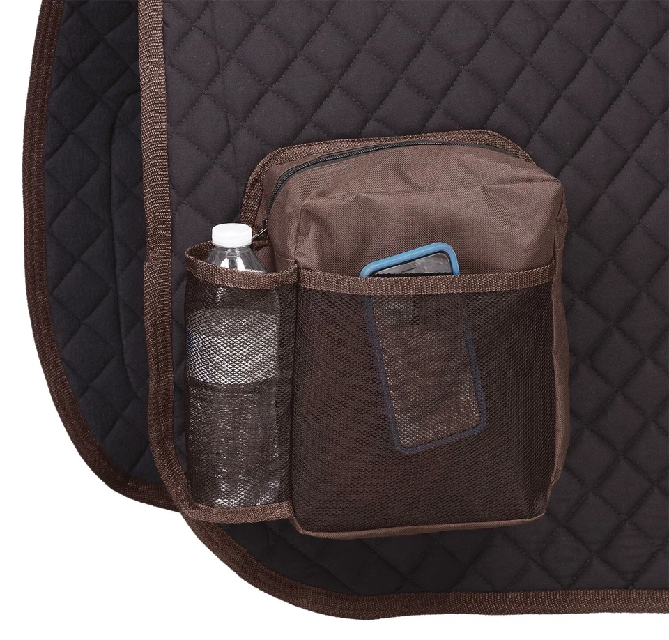 Австралийский или английский седло карман подушечка - хлопок выстеганная - хранения - черный или Brwn - Изображение 4 из 4