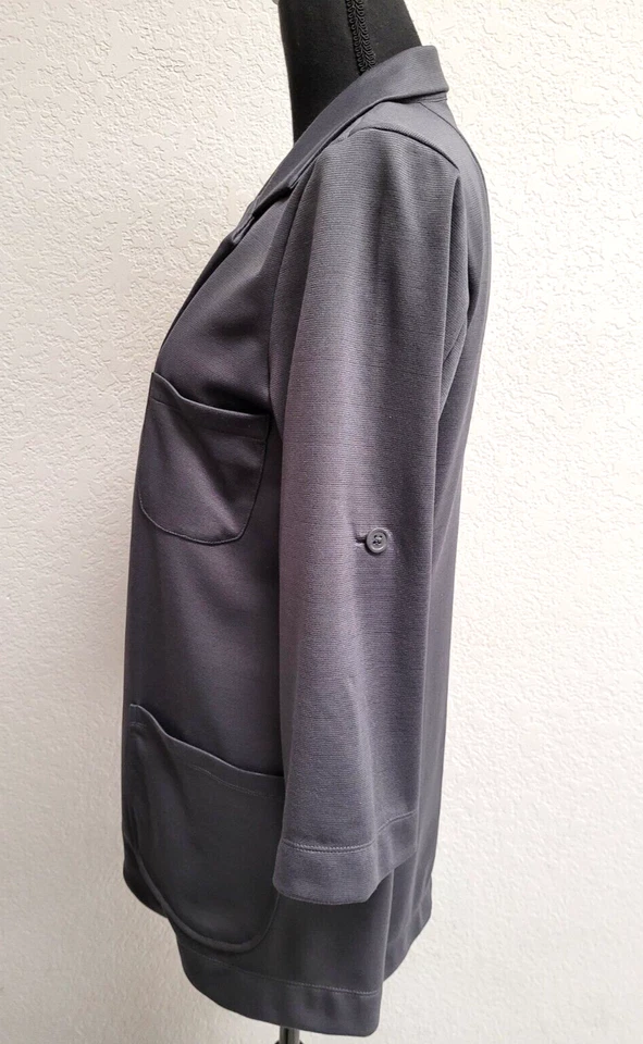 Chaqueta Energie (L) Gris Bolsillos 1 Botón Manga 3/4 Elástica ¡Bonita con Jeans! Foto 2 de 4