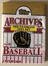 1991 Topps Archives Pack “1953” Ed Kazak Tigers (Top) Bubba Church Reds (Back)