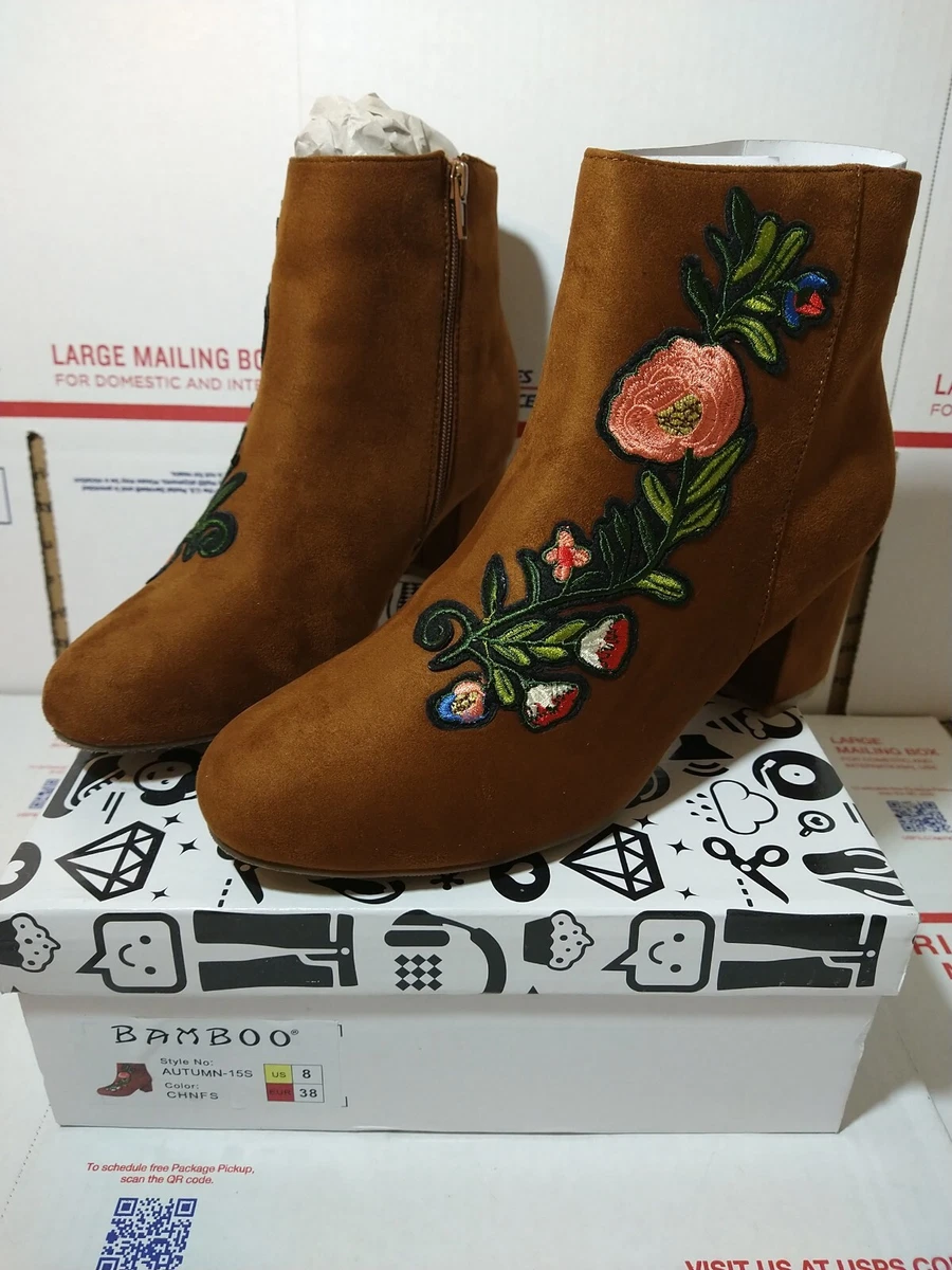 Bamboo ankle cheap boots