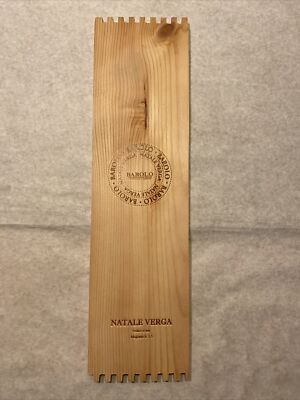 1 Rare Wine Wood Panel Natale Verga Barolo Vintage CRATE BOX SIDE 9/22 1195