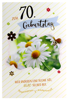 Lustige 70. Geburtstagskarte – Hochwertig Mit Rotem Umschlag, Zum Selbstgestalten