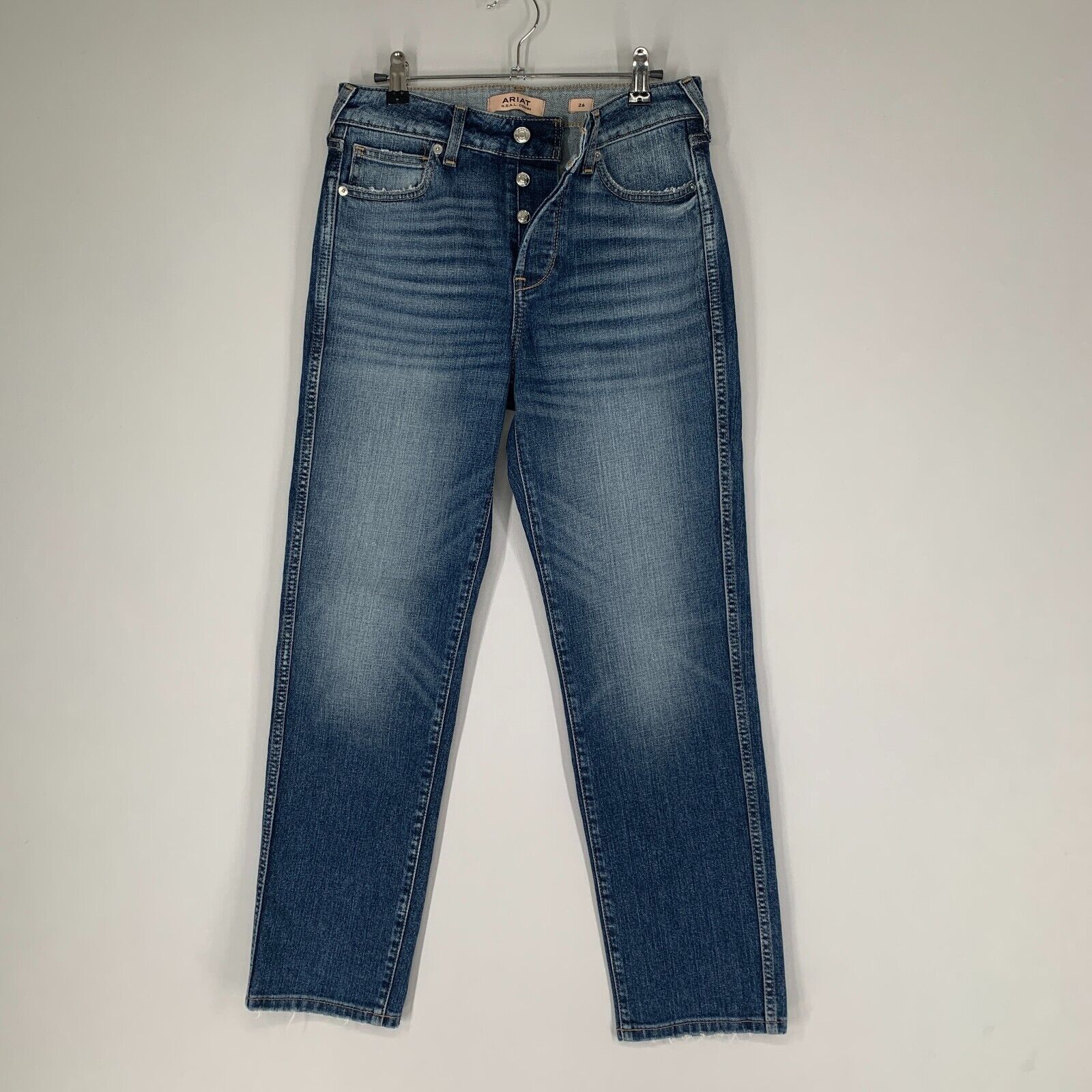 Ariat Jeans Womens 26 Blue Denim Slim Straight Hi… - image 1