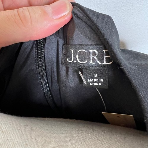 J.Crew $228 Interview Dress Four Season Stretch Black Size 8 BY914 - Picture 6 of 8