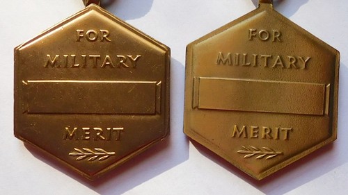 Two US Military Merit Medals Ribbons with Lapel Pins - Picture 3 of 6
