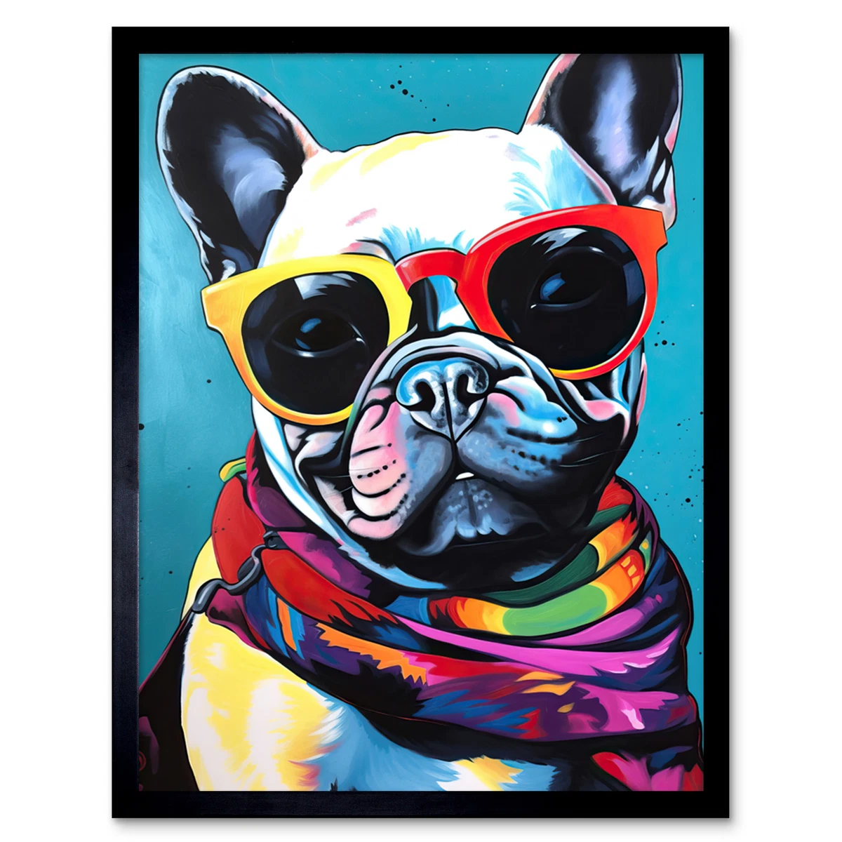 Bulldog top with sunglasses