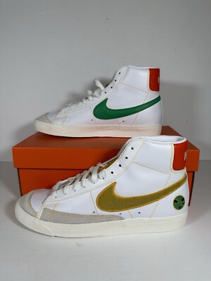 Nike Mens Blazer Mid 77 Rayguns Athletic Shoes White DD9239-100 Retro 12.5 New
