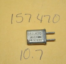Vintage Scanner Radio Crystal - 157.470 MHz / 10.7 iF / HC-25/U