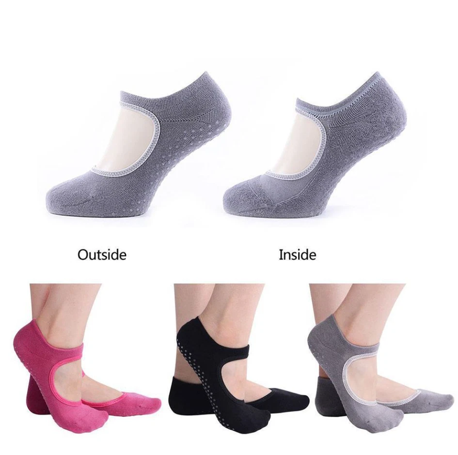 Women's Bella Grip Cotton  Non-Slip for Ballet Yoga Pilates Barre  Socks - Image 4 of 4