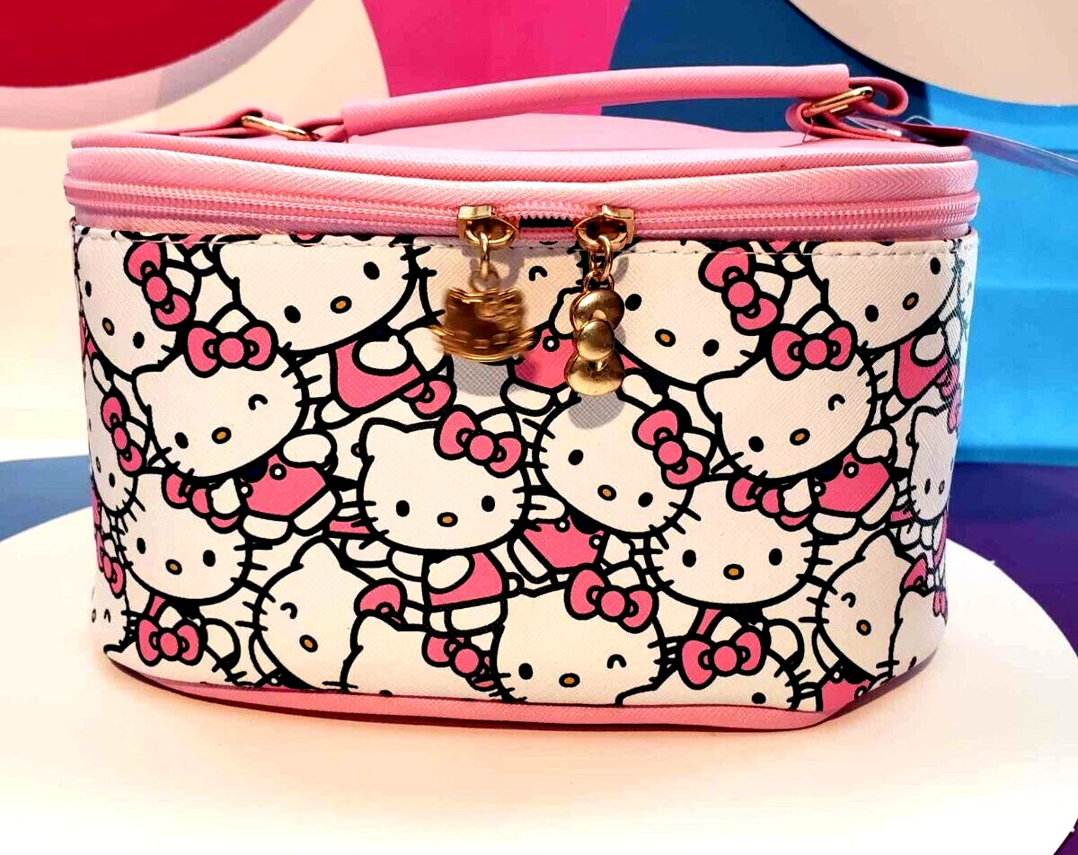 Hello Kitty Make Up Bag Travel Case Organizer Cute Organicer For Women, Pink