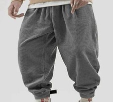 Men Casual Pants Workout Baggy Sports Sweatpant Street Drawstring Long Trousers