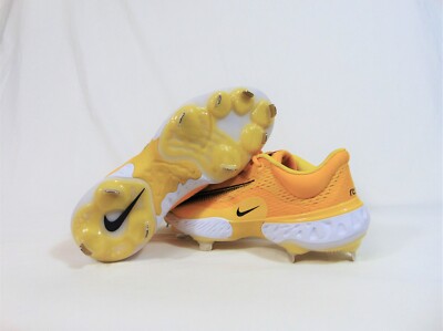 Nike Alpha Huarache Elite 4 Gold & Black Baseball Cleats Sz