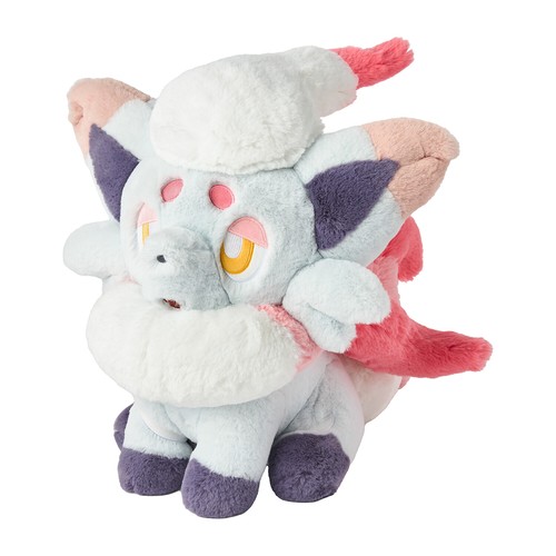 Pokemon Center Original Fluffy Huggable Plüsch Hisuian Zorua Geschenk NEU - Bild 2 von 4