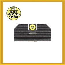 Night Fision Sight Set for Glock 42/43/43x/43x MOS - Yellow Tritium Front Ring