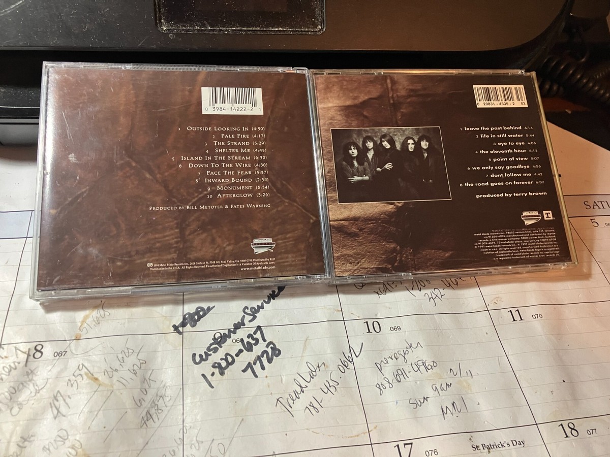 FATES WARNING 2 CD LOT: INSIDE OUT + PARALLELS ORIGINAL METAL 