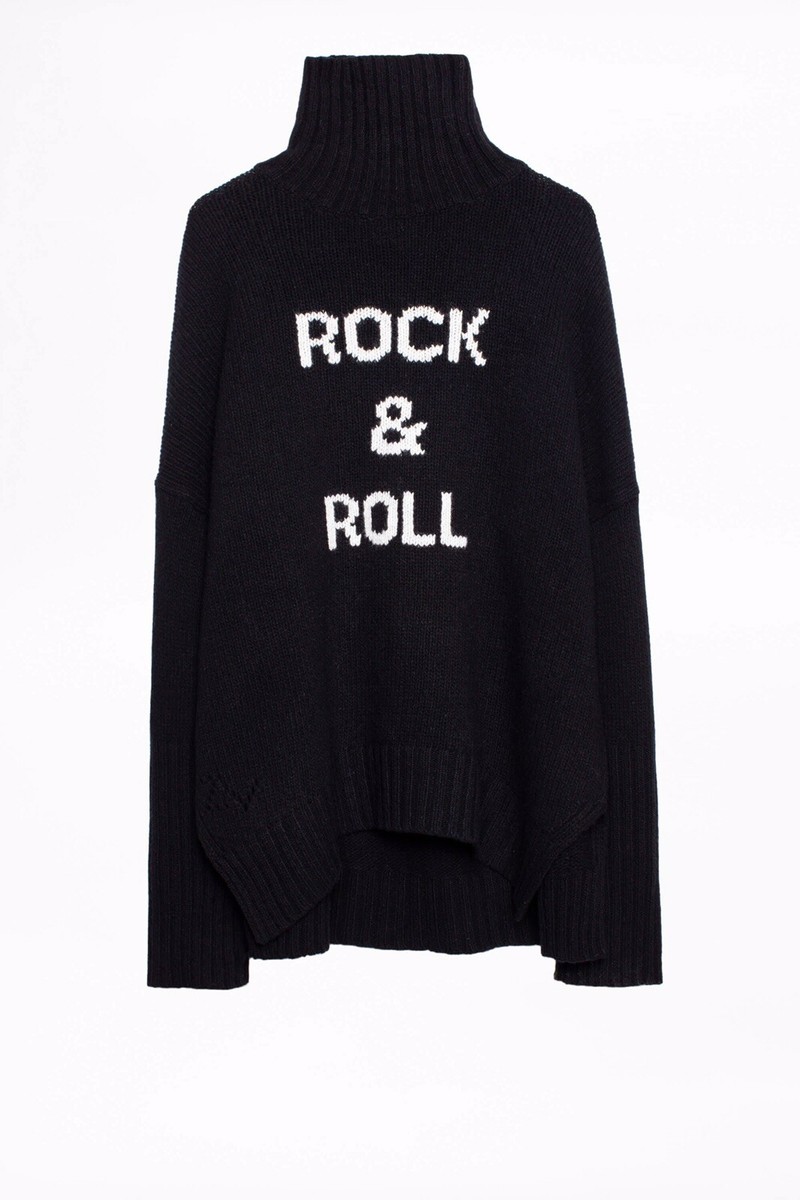 2023 Zadig & Voltaire Alma Rock Sweater Jumper Turtleneck