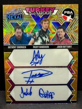 2024 Leaf GOLD Metal ANTHONY SIMONSEN/PACKY HANRAHAN/BUTTURFF Bowling AUTO 1/1