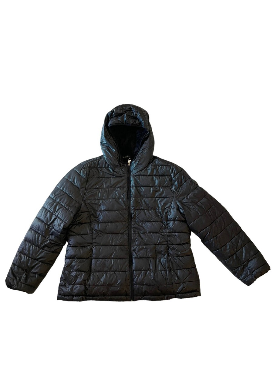 Andrew Marc Black Puffer Jacket Full Zip Coat Men's Size