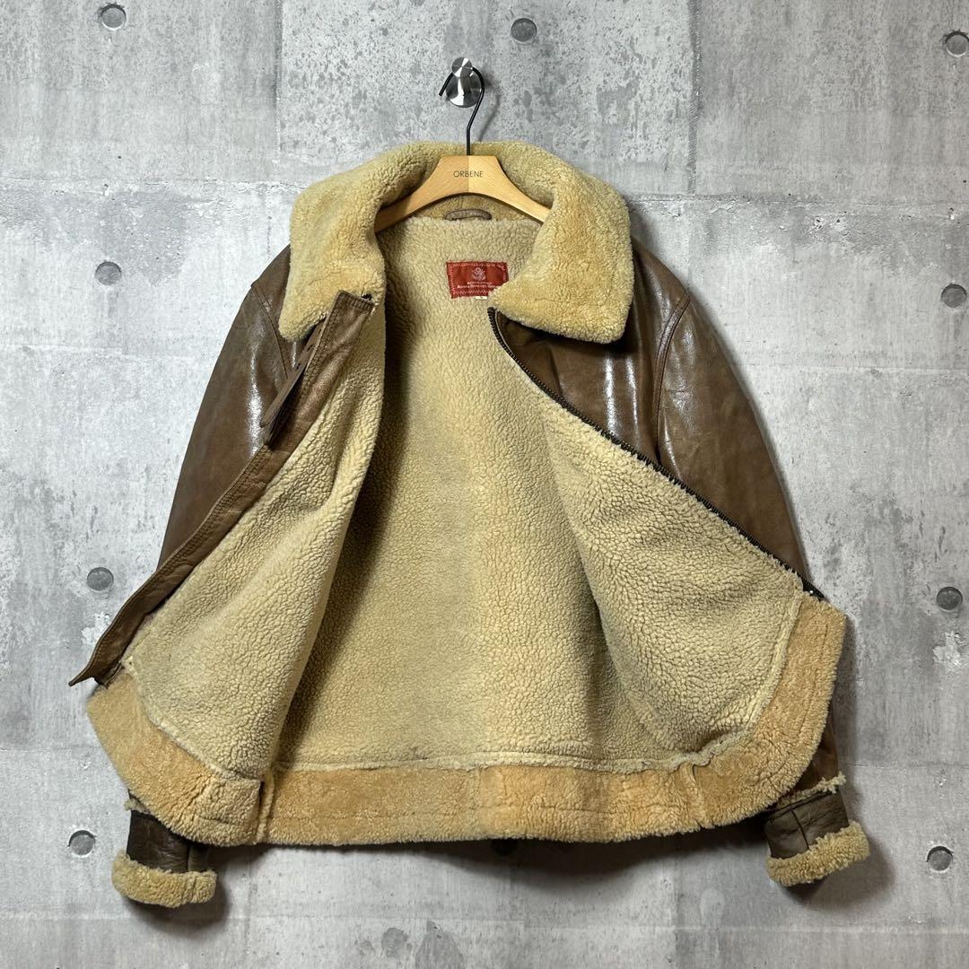 AVIREX Vintage B-3 Flight Jacket Brown Men's Size L From AVIREX Vintage B-3 Flight Jacket Brown Men's Size L From